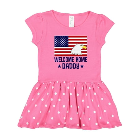 

Inktastic Military Homecoming Welcome Home Daddy Gift Toddler Girl Dress