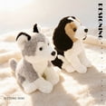 thumbnail image 3 of Gqtwoy Realistic Dog Plushie Toy Lifelike Lying Down Puppy Stuffed Animal, Super Soft Cuddly Home Decor Gift for Dog Lovers, Perfect Companion for Relaxation and Comfort, High-Quality Simulation Pet, 3 of 7