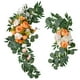 thumbnail image 3 of Flores artificiales Decoración de arco Arreglo de flores Centro de mesa colgante decorativo Garland Floral Swags para vacaciones Ventana Naranja perfecl Guirnalda de arco de boda, 3 of 8
