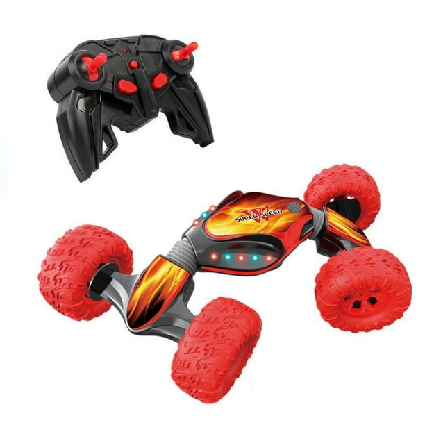 Partheme Novelty Toys 1 Counts Remote Control Stunt Toy Car 2.4G Gesture Sensing Remote Control Stunt Car Red