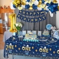 thumbnail image 6 of 172 PCS Mr Onederful Birthday Decorations - Blue Gold Birthday Plates, Napkins, Cups, Balloons, Birthday Banner, Cake Topper and Tablecloth for Baby Shower 1st Birthday Boy Decorations, Serve 20, 6 of 6