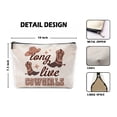 thumbnail image 4 of Bolsa de maquillaje Sufamb Long Live Cowgirls Retro Western Beige, 4 of 4