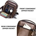 thumbnail image 6 of Leather Man Purse Shoulder Bag,Small Mens Crossbody Messenger Bags for Work,Men Satchel Handbag Leather Multi-Functional Stylish Crossbody Bag - Dark Brown, 6 of 7