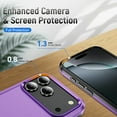 thumbnail image 6 of Compatible with iPhone 17 Pro 6.3 Phone Case Tempered Glass Screen Protector Hybrid Rugged Shockproof Hard Protective Drop Proof Full Body Heavy Duty Mobile Cell Cover for i Phone17 i17 17Pro Purple, 6 of 8
