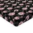 thumbnail image 4 of Ambesonne Love Fitted Sheet, Garden of Roses Lovers Pattern, Twin XL Size, Pale Rose and Charcoal Grey, 4 of 5