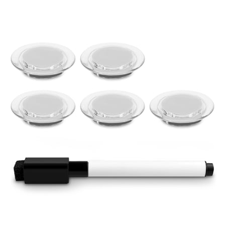 Navaris Magnetic 16 X 24 Dry Erase Board Decorative Whiteboard with 5 Magnets and Marker
