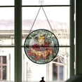 thumbnail image 3 of Cake Stained Glass Suncatcher Ornament, Cake Christmas, Cake Stained Glass Decor, Christmas Decorations, Hanging Ornament, Christmas Sister in Law Birthday Gifts VjqXpZ, 3 of 5