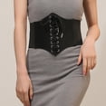 thumbnail image 2 of Cinturón elástico de moda para mujer, ancho de banda, cinturón ancho para vestido de mujer, ajuste cómodo, 2 of 3