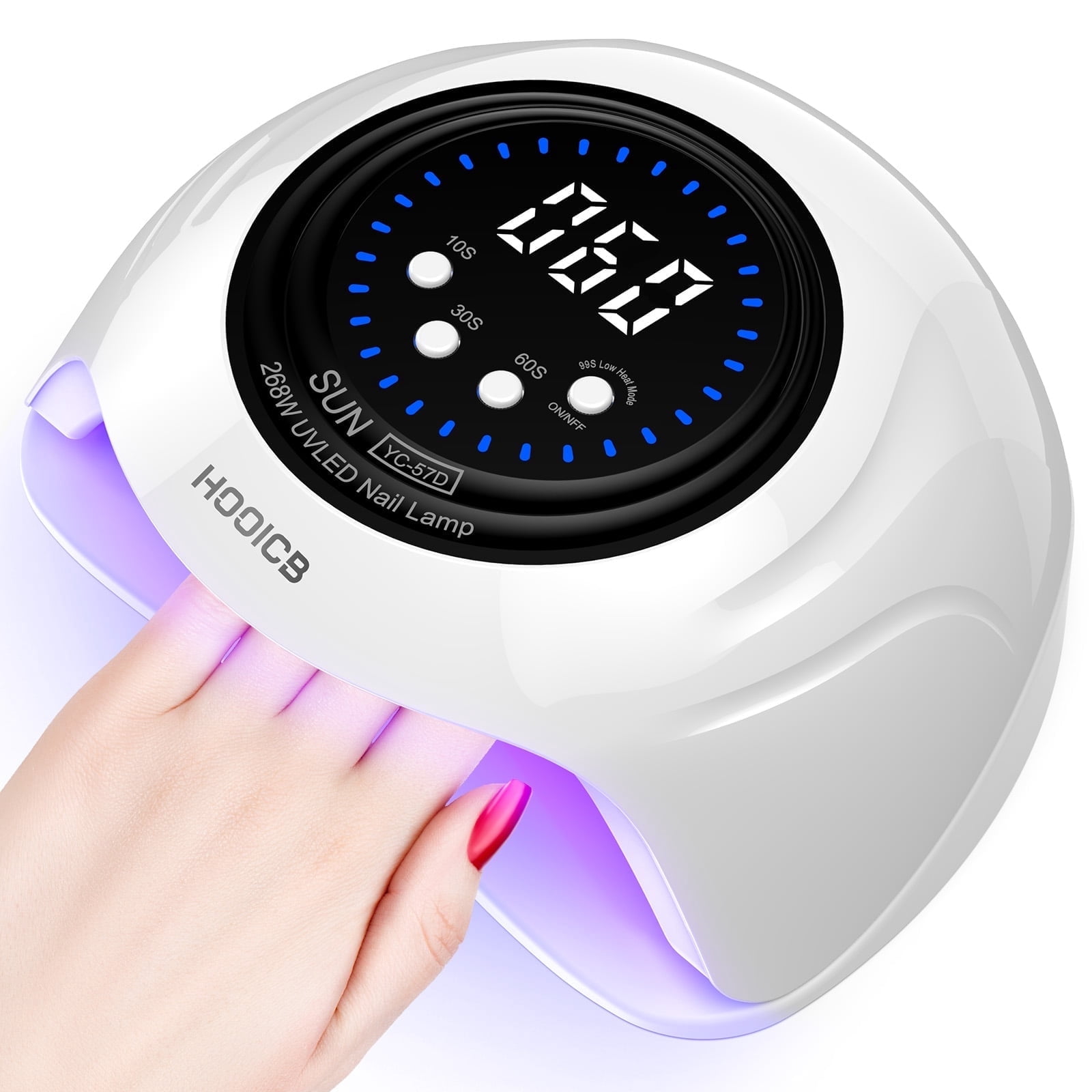 HOOICB UV LED Nail Lamp 268W with 57 LED Beads photo 1