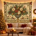 thumbnail image 3 of Framed Cute Animals with Ornate Classical Urn Deep, Cozy Farmhouse for Farmhouse Decor Lovers, Aesthetic Wall Decor, Christmas Gift, Tapestry Wall Hanging for Dorm and Living Room, 3 of 7