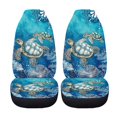 thumbnail image 4 of XYZCANDO Sea Turtle Car Front Seat Covers Set of 2 Hawaiian Automobile Front Seat Covers Removable Automotive Accessories Suitable for Most Cars,SUV,Sedan, 4 of 7