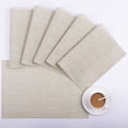 thumbnail image 1 of Stcomart Placemats Set of 6, Premium Place mats for Dining Table, Washable Vinyl Placemats, Beige, 1 of 5