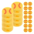 thumbnail image 2 of Perles de Baseball Jaune Argile Polymère 100Ensemble 0.35x0.35x0.20 Po, 2 of 6