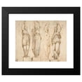 thumbnail image 2 of Carlo Urbino 18x15 Black Modern Framed Museum Art Print Titled - Four Canephori (1510-85), 2 of 5