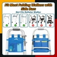 thumbnail image 5 of SupreGear Walker Side Bag, Water-Resistant Pouch, Hand-Free Storage for Folding Walkers, Seniors, Blue, 5 of 7