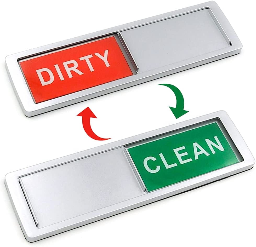 Dishwasher Magnet Clean Dirty Sign Shutter Sliding Indicator Non ...