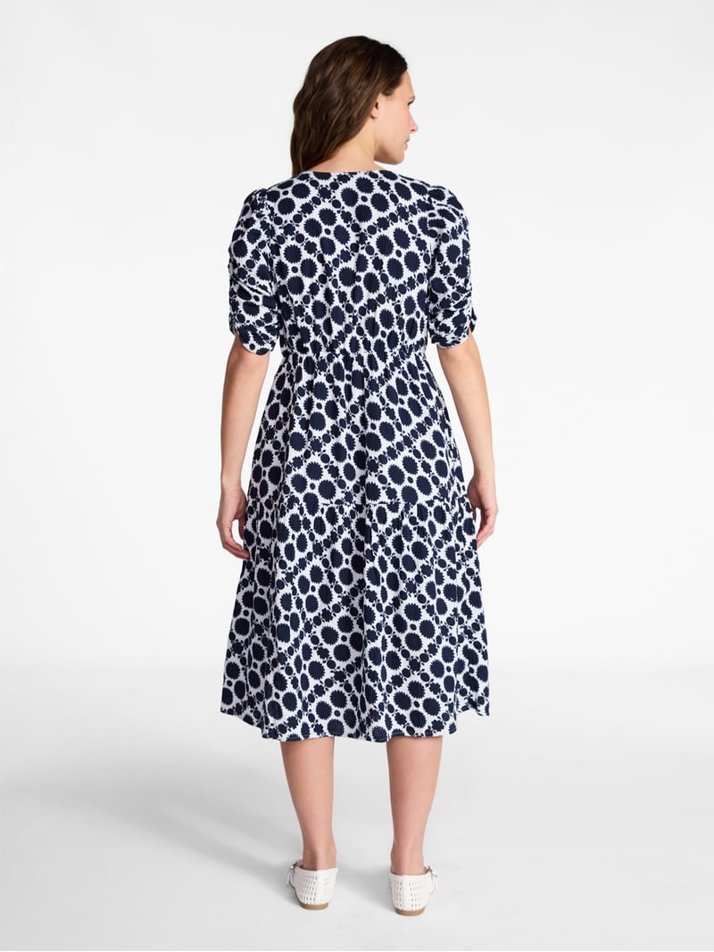 womens smocked midi dress Nest Smocked Midi Dress