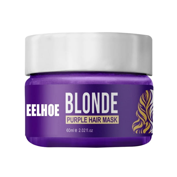Purple Hair Mask Hair Conditioner Toner for Blonde, Platinum & Silver Hair Banish Yellow Hues