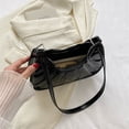 thumbnail image 2 of Bolso para Axilas para Mujer Bolso Hombro Plisado Portátil Bolsos Color Sólido (negro), 2 of 9