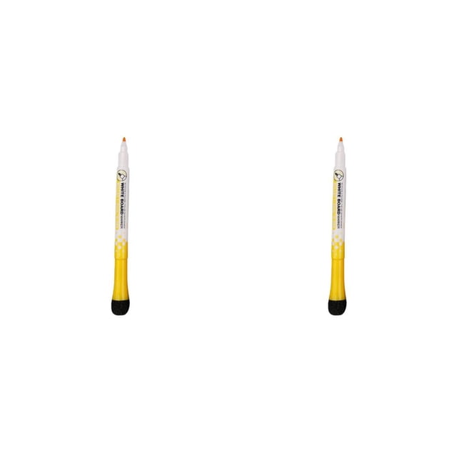 Sidaley Kids Adsorbable Blackboard Marking Drawing Pen Markers Pencil Chalkboard Erasable Handwriting Anti-smudge Smooth Writing Amarillo 2piezas