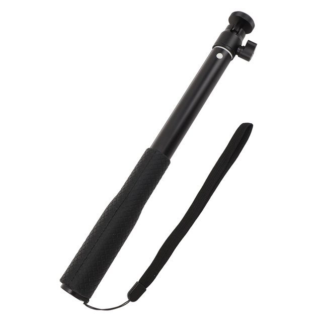 Action Camera Extension Pole, Action Camera Selfie Stick 360 Ball Head Aluminium Alloy Silicone 3 Sections for Photography
