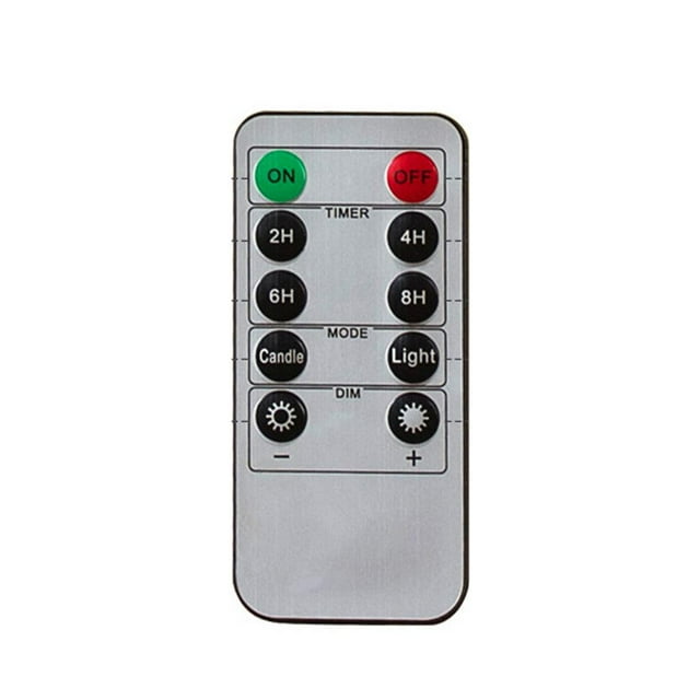 DOLITY Télécommande Universelle avec Minuterie de 24 Heures pour Bougies LED Sans Flamme