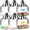 6 Pcs, variant on 6 Pack Toy Storage Bags with Labels, 11.8″ × 3.9″ × 8.6″ Clear Puzzle Storage for Building Blocks Cosmetics