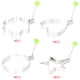 thumbnail image 5 of Naiovety Molde para panqueques en forma de corazón reutilizable para cocinar anillo de huevo frito resistente al agua creación rápida de Cocina y Comedor Flor 8.2*8.2 cm, 5 of 6