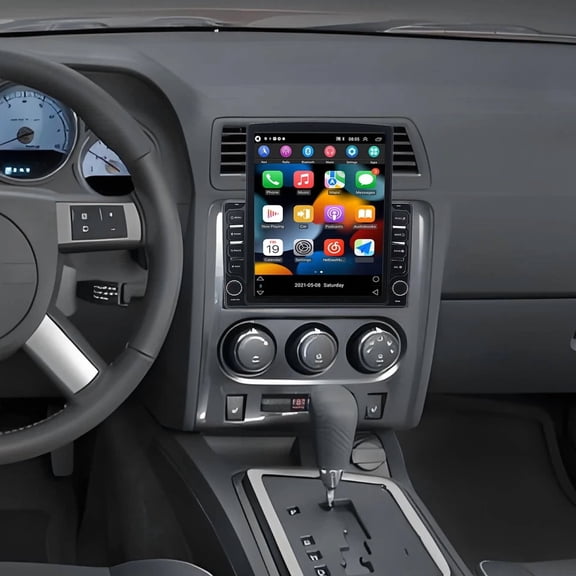 Car Radio For Dodge Challenger 2008-2014, Upgrade 9.7" Fit for Wireless CarPlay & Android Auto, Android 13 GPS SWC Bluetooth IPS Touchscreen, 2 32G