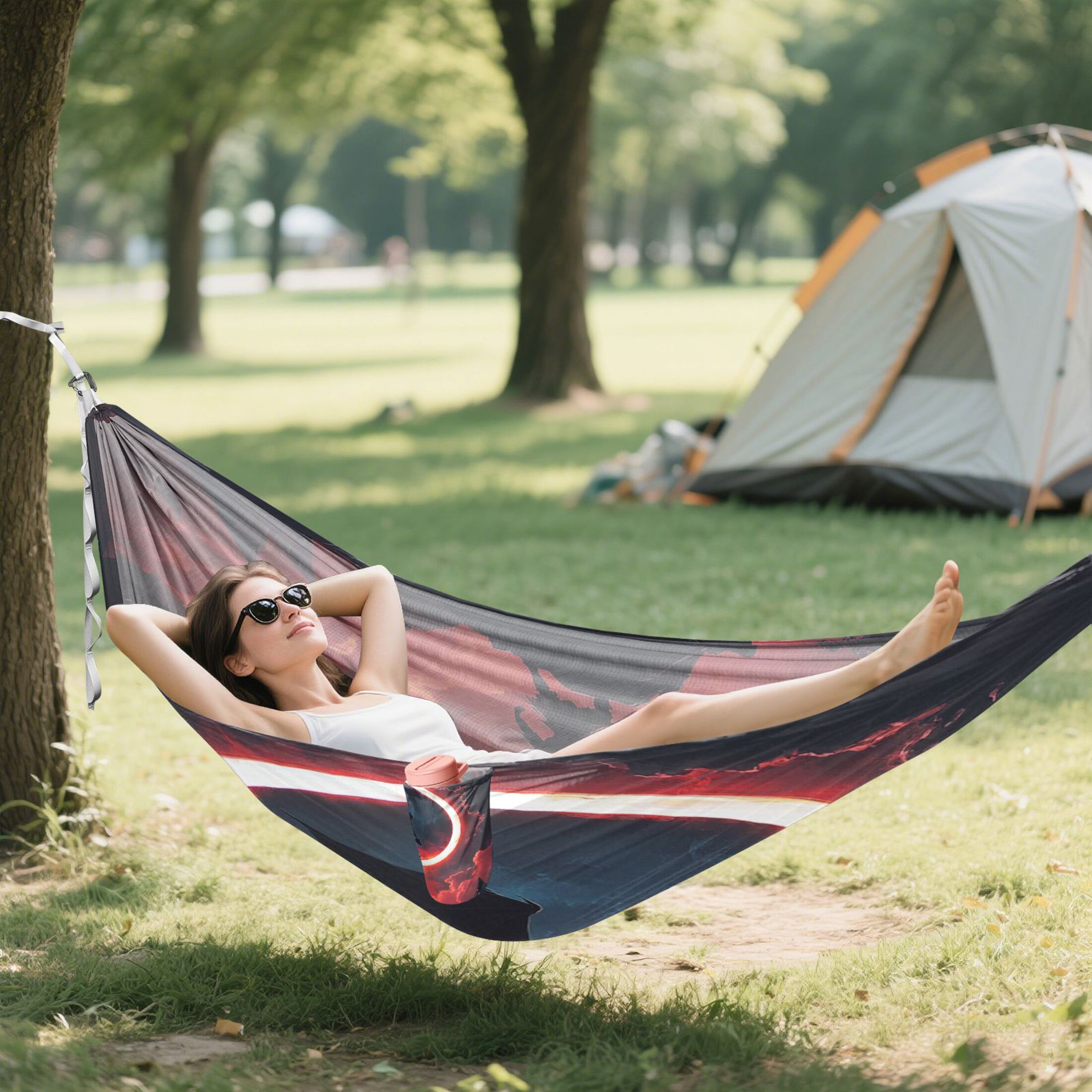 Hammock Camping Hammock Nylon Portable Hammock Travel Camping Hammock The Dragon and The Youth