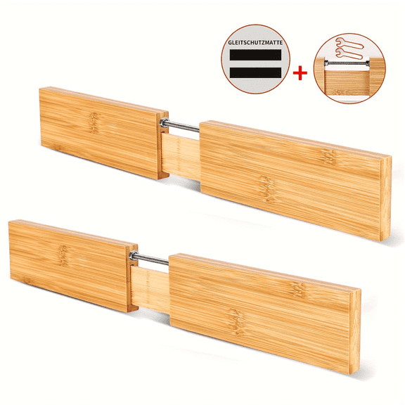 Drawer Dividers for Clothes, 2.36'' High 14.25"-19.7"Adjustable Expandable Dresser Drawer Organizer for Kitchen, Cabinet, Socks & Underwear Storage