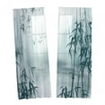 thumbnail image 2 of Cortina transparente con impresión digital de bambú con ojales, fácil de instalar y deslizar. 132x183cm, 2 of 9