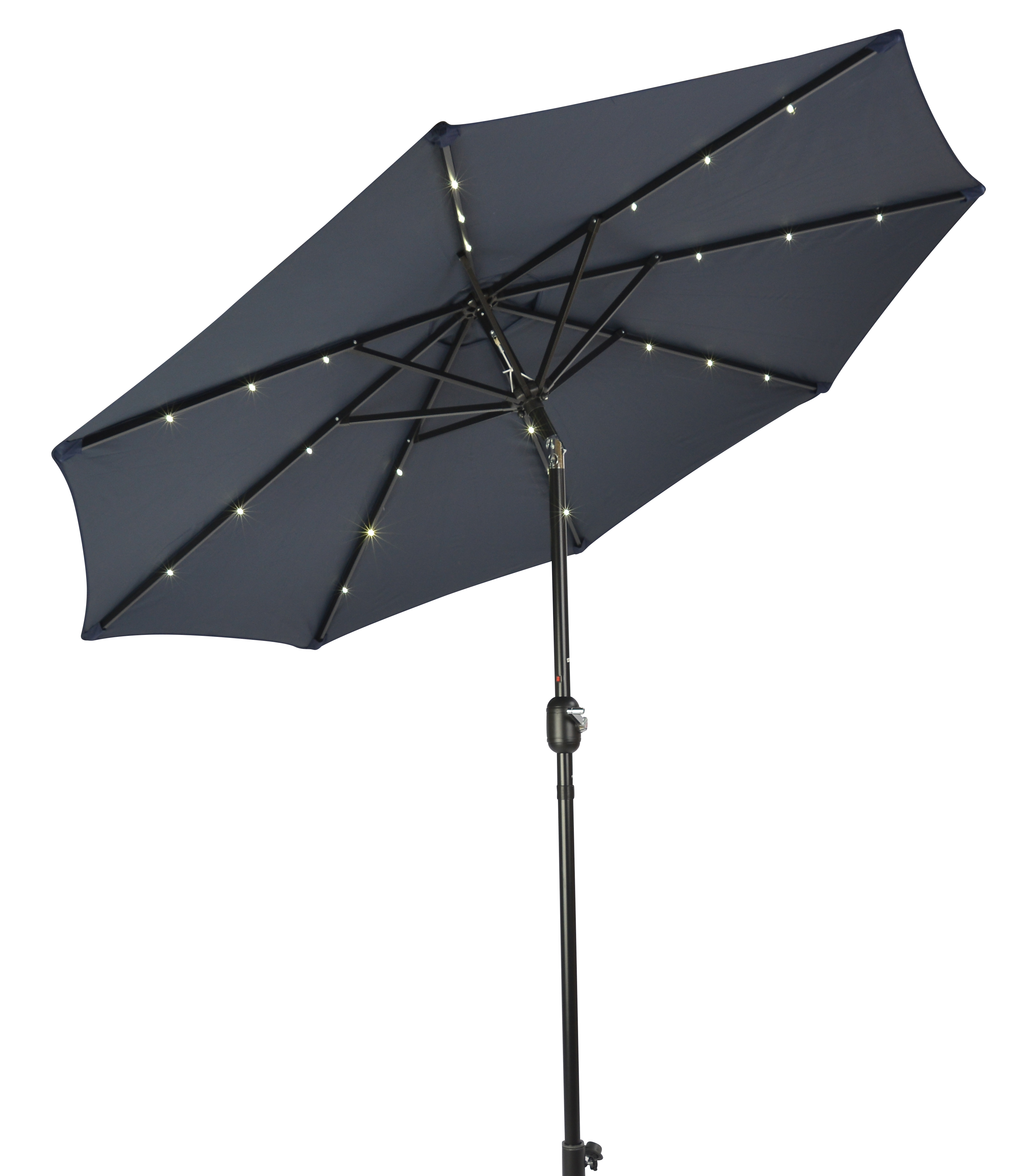 Deluxe Solar Powered LED Lighted Patio Umbrella, 8u002639;, by Trademark Innovations  Walmart.com