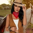 thumbnail image 4 of Hsqqdc 3-Piece Western Themed Accessory Set, Cowboy Hat Bandana and Belt for Themed Parties, 4 of 7