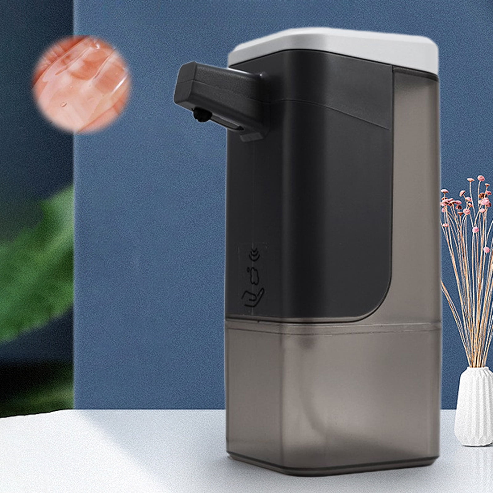 Automatic Foam Soap Dispenser, Smart USB Rechargeable Infrared Sensor Hand Soap Pump for Bathroom Kitchen Office Use, Accurate Dosing Easy Refill Hygiene for Homes Restaurants Schools