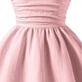 thumbnail image 6 of FAOWME Kids Summer Girls Dresses With Bow Knot Solid Color Sweet Sleeveless Fashion A Line Swing Dress,Pink,8-9 Years, 6 of 9