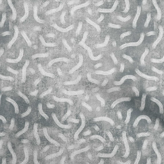 oneOone Polyester Spandex Dusty Gray Fabric Brush Stroke Quilting Supplies Print Sewing Fabric By The Yard 56 Inch Wide