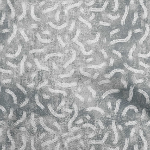 oneOone Polyester Spandex Dusty Gray Fabric Brush Stroke Quilting Supplies Print Sewing Fabric By The Yard 56 Inch Wide