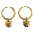 thumbnail image 5 of Pendientes Love Heart estilo frío ins femenino pequeño círculo niña golde, 5 of 5
