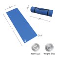 thumbnail image 2 of Wakeman - Colchoneta de espuma para dormir, ligera, de 0,5 pulgadas de grosor, impermeable, con asa de transporte para cunas, tiendas de campaña, senderismo y fiestas de pijamas (azul), 2 of 5