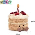 thumbnail image 3 of Pastel de cumpleaños de peluche de juguete Animal de peluche Pastel de cumpleaños Muñeca de peluche Juguetes Regalo para niños Niños 6.3 pulgadas, 3 of 5