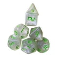 thumbnail image 1 of segolike Acrylic Polyhedral Dices Toys Math Teaching for Parties Table Games Green, 1 of 9