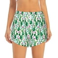 thumbnail image 2 of Sigee Cactus Plants for Women's Athletic Shorts High Waisted Running Shorts Pocket Sporty Short Gym Elastic Workout ShortsMedium, 2 of 9