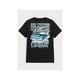 thumbnail image 1 of [100 % algodón] Camiseta de cuello redondo con estampado gráfico de coche de dibujos animados para hombre, corte regular, informal, de manga corta, para uso diario, ropa de calle, para la vuelta al co, 1 of 7