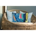 thumbnail image 3 of Liora Manne Visions III Banana Plant Indoor Outdoor Decorative Pillow Aqua, 3 of 4