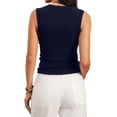 thumbnail image 4 of Womens Deep V Neck Tank Tops Sexy Casual Ribbed Fitted Sleeveless Going Out Tops 2026 Summer Fashion Shirts XL, 4 of 6