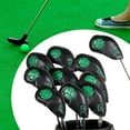 thumbnail image 4 of Huhudde 10Pcs Golfs Iron Club Head Cover Protections Sleeve Golfs Rod Head Cases Waterproofs PU Leather Golfs Club Head Cover, 4 of 11