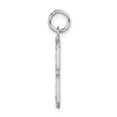 thumbnail image 5 of Auriga Fine Jewelry 14K White Gold Large Brushed Diamond-cut Number 8 Charm for Women (L-20.3 mm, W-11.31 mm), 5 of 6