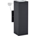 thumbnail image 4 of Hamilton Hills 12" Dual Up And Down Outdoor Rectangular Black Led Wall Light, 4 of 7