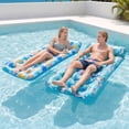 thumbnail image 6 of Inflatable Pool Float Lounge, 2Pack Pool Floaties Rafts for Adults Floating Pool Lounger Sun Tanning Floats Cool Water Floaty for Swimming Pool Lake Float Beach Pool Party Toys, 6 of 7